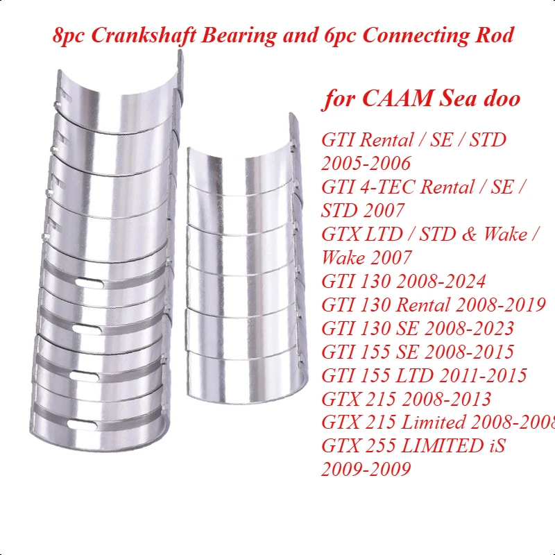 Motorcycle Connecting Rod Bearing Crankshaft Assy for CAAM Sea doo GTI Rental GTI 4-TEC GTX LTD GTI 130 155 SE GTX 215 255