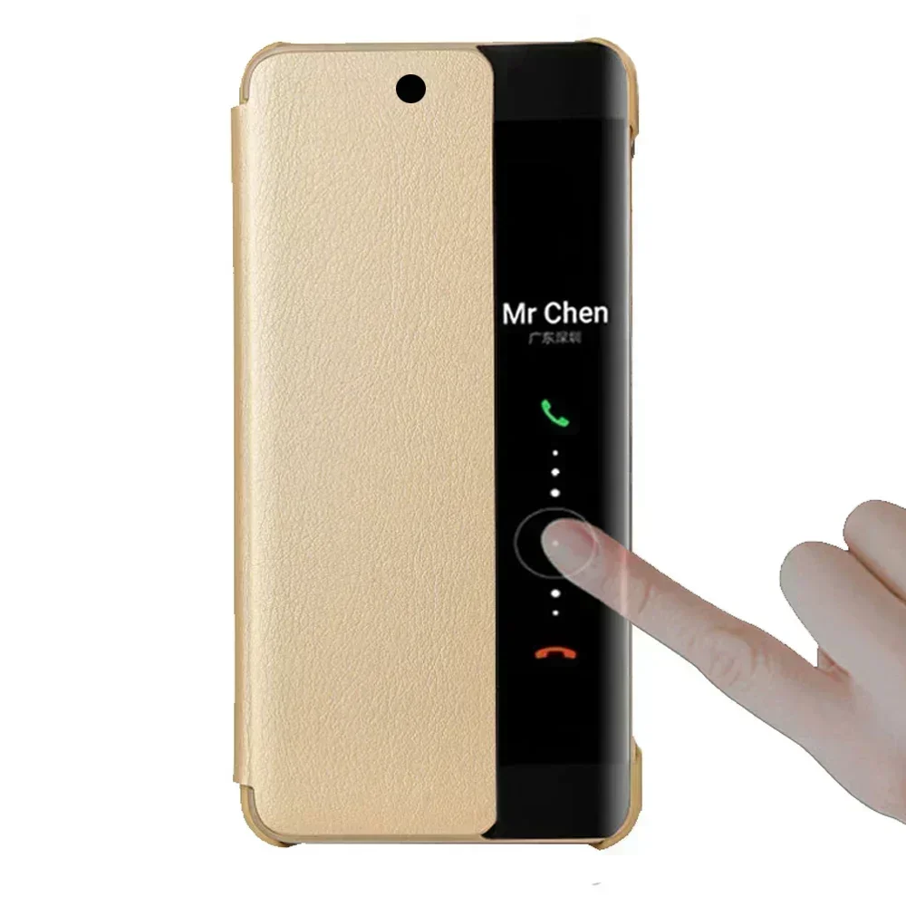 Huawei P20 Pro용 스마트 뷰 케이스, 자동 수면 깨우기 플립 커버, 슬림 폰 케이스, Huawei P20 Plus P20 + Fundas Capa