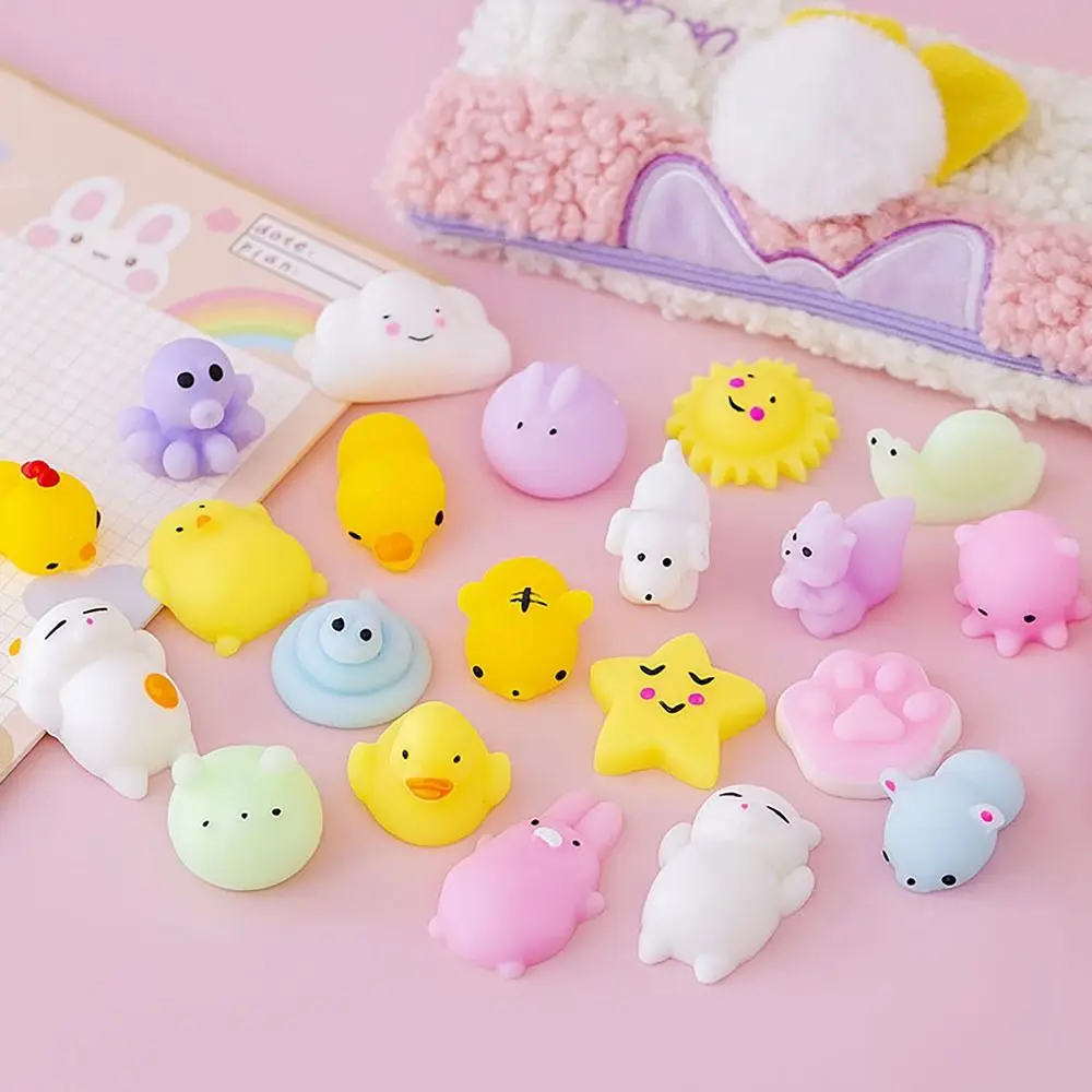 Jouet de décompression d'animaux mignons, doux, anti-Stress, à presser, collant, soulagement de l'abreact, jouets de détente pour étudiants