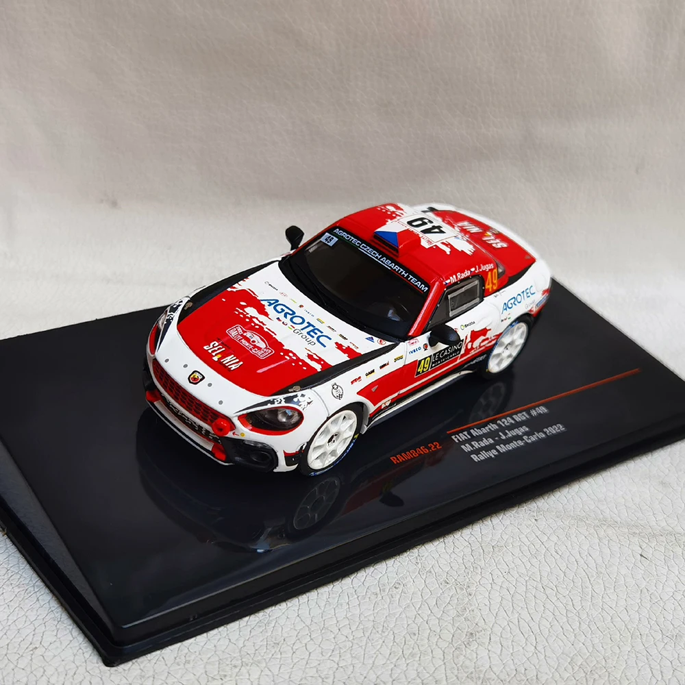 

Diecast IXO 1/43 Scale FIAT 124 RGT #49 2022 Alloy Car Model Collectible Toy Gift Souvenir Display Ornaments
