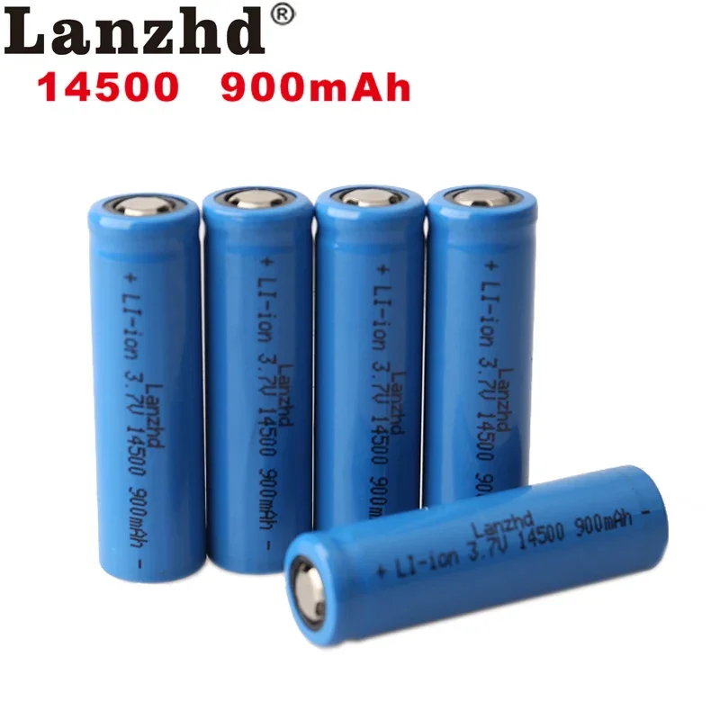 

4pcs 14500 900mAh 3.7V Li-ion Rechargeable Batteries AA Battery 14500 Lithium Cell for Led Flashlight Headlamps Torch Mouse