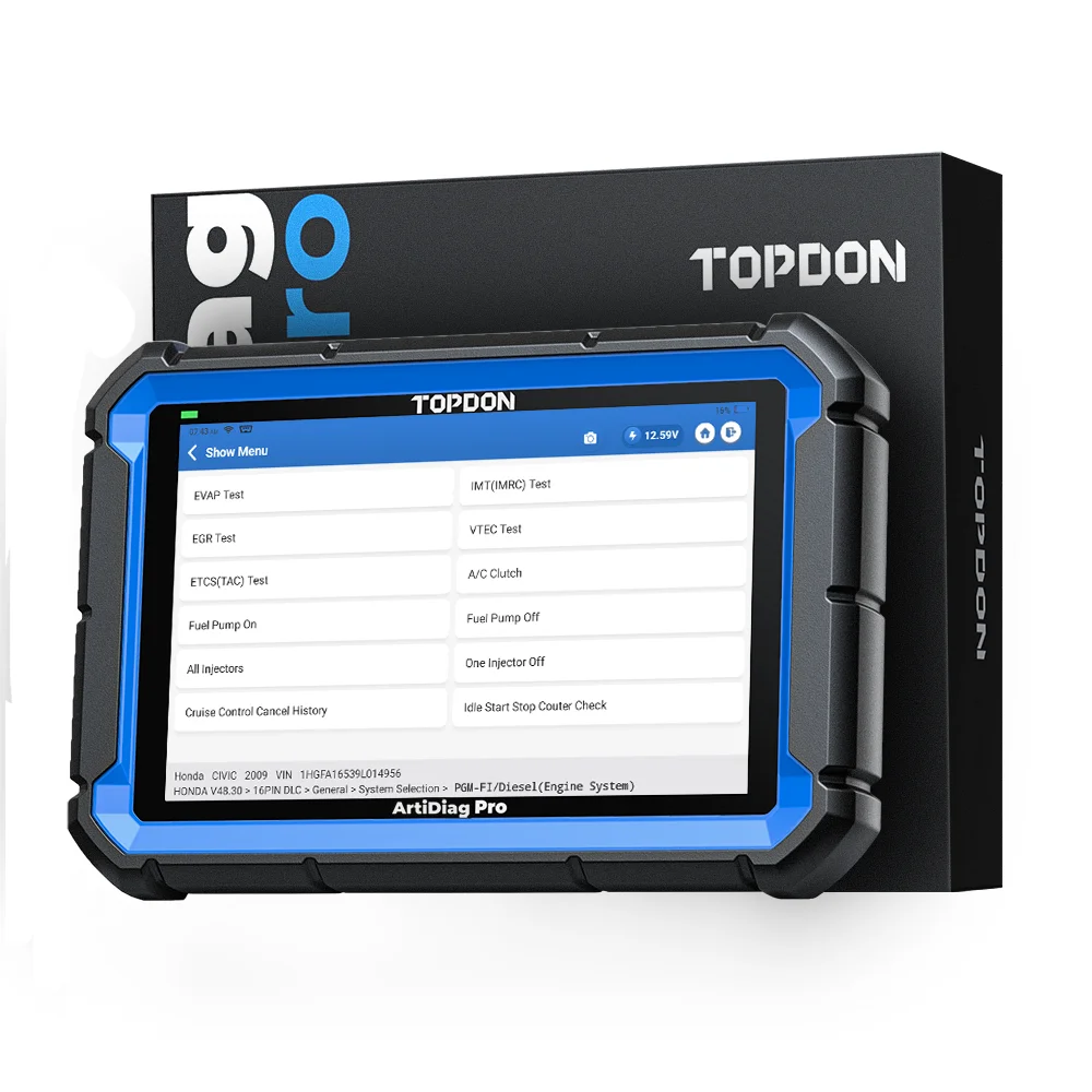 Latest Version Artidiag Pro TOPDON All System Car Diagnostic Tool Free Update Online Obd2 Scanner Supports WiFi/BT