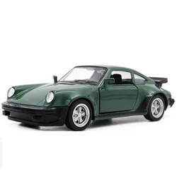 1/36 w skali Porsche 911 Turbo zabawkowy modelu samochodu odlew ze stopu wyścigi Retro z Pull Back Scale Model zabawki do kolekcji prezentów dla chłopca