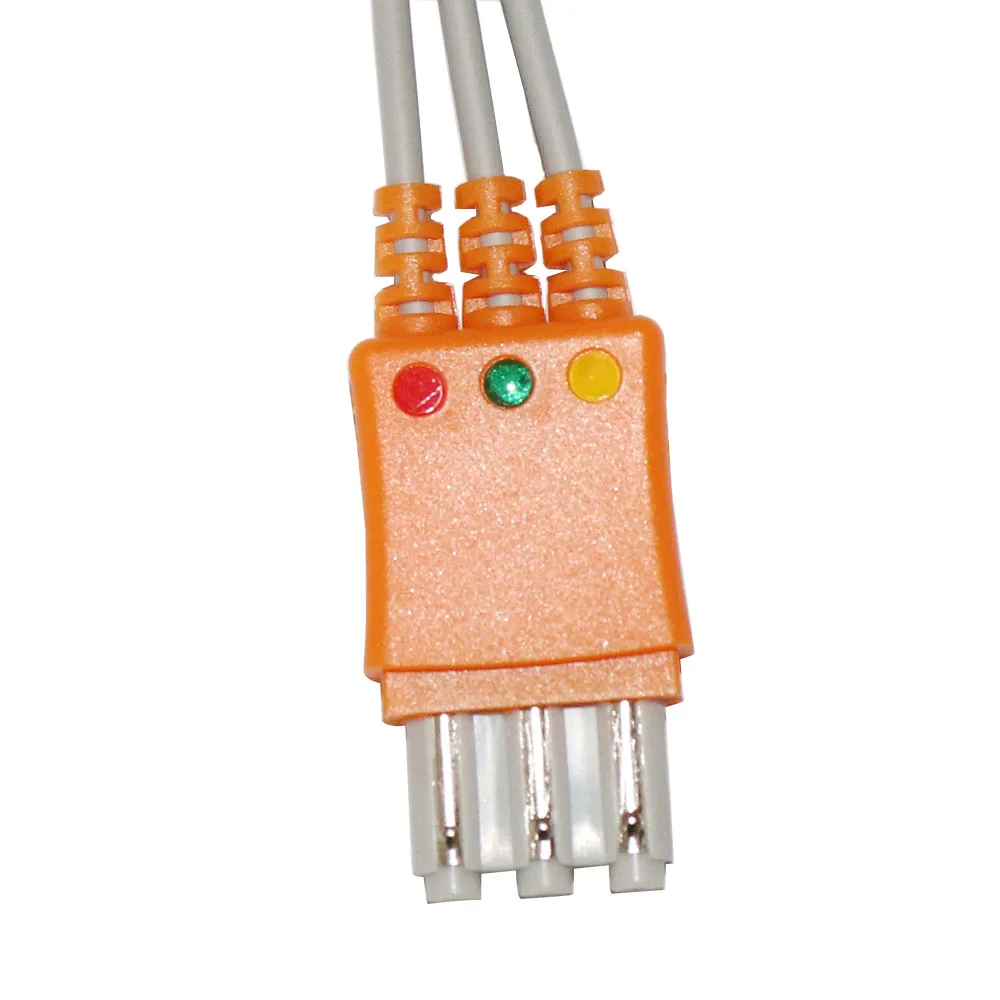 3-lead leadwires , IEC, Grabber ,Connect to MC065-3,OR Operation, with HF 10K resistance