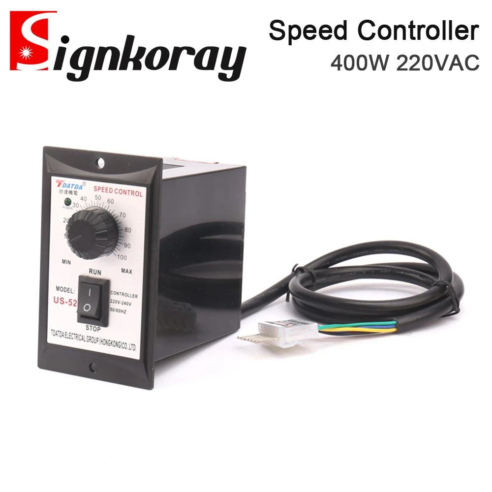US-52 Speed Controller 400W AC220V ABS Speed Controller Motor Speeds Pinpoint Regulator Control Device with Indicator Light