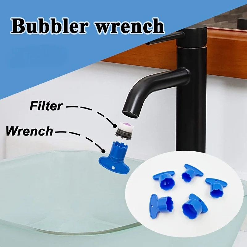 5Pcs Faucet Filter Wrench Set, Special Removal Tool for Kitchen Bathroom Faucet Nozzle Filter Maintenance
