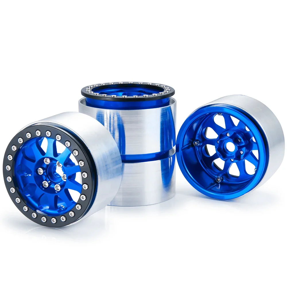 

AXSPEED 4PCS Aluminum 2.2" Beadlock Wheels Rims Hubs for Axial SCX10 Wraith TRX4 TRX6 D90 D110 1/10 RC Crawler Car Parts