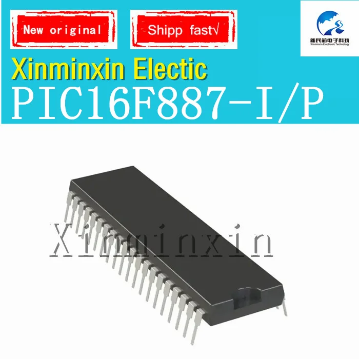 1PCS/lot PIC16F887-I/P DIP40 IC chip New Original