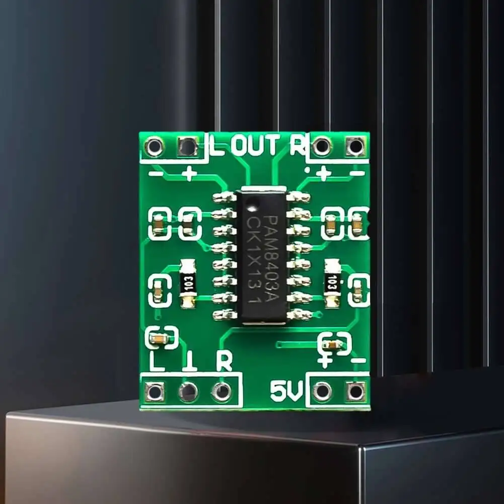 PAM8403 Mini Board 2X3w 2-Channels Stereo Digital Audio Amplifier Module For Arduino 2.5V-5.5V USB Power Supply