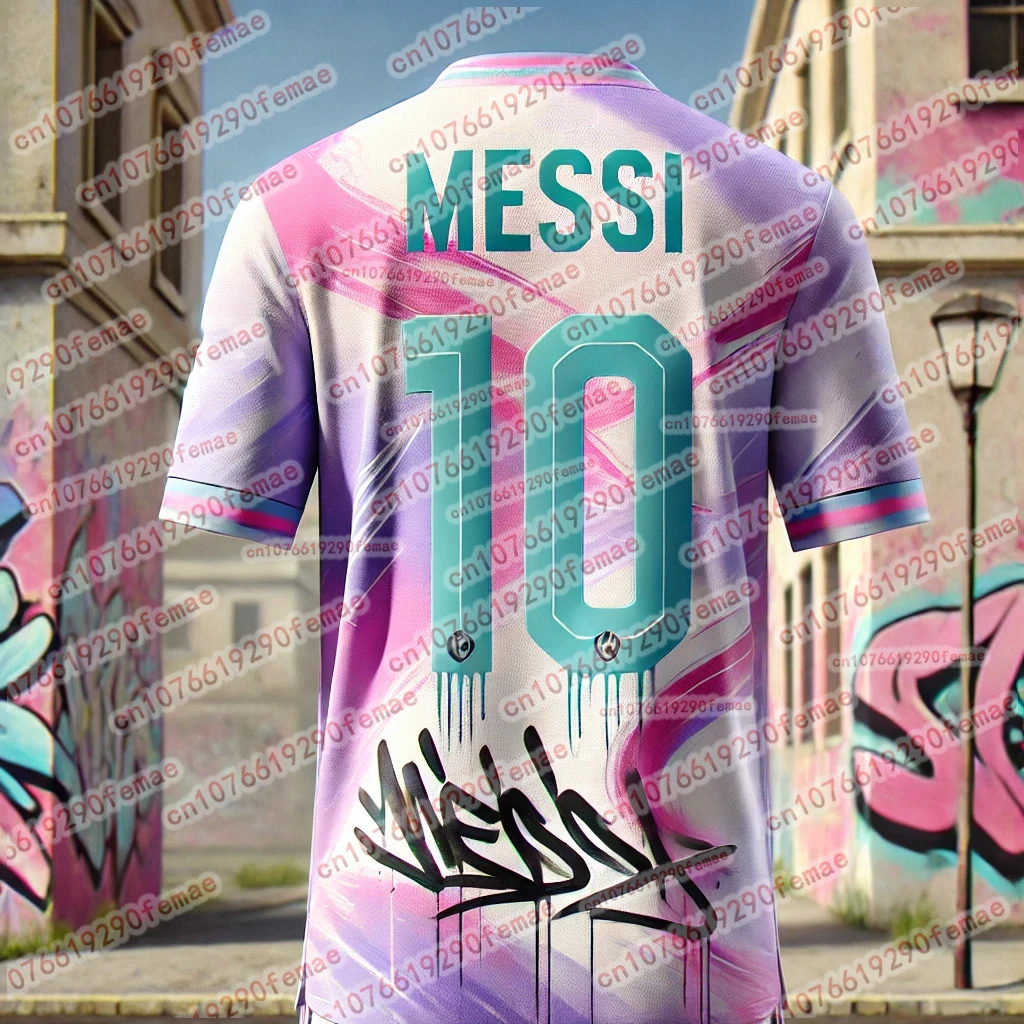 Summer Hot selling Messi Fashion 3D Printed Men's Fan Commemorative T-shirt Outdoor Sports Breathable Quick Drying Jersey