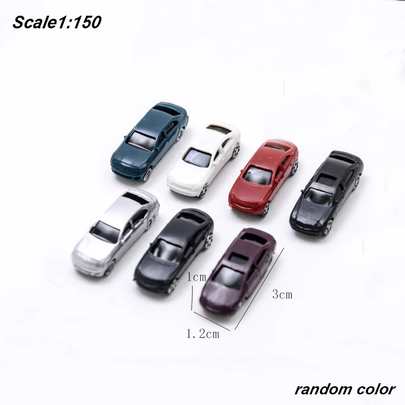 Maßstab 1:100 1:150 1:200 Miniaturauto Modell ABS Fahrzeug Spielzeug zum Bauen Sandtisch Szene Materialien Diorama Kits 30 Stück – Detail 5