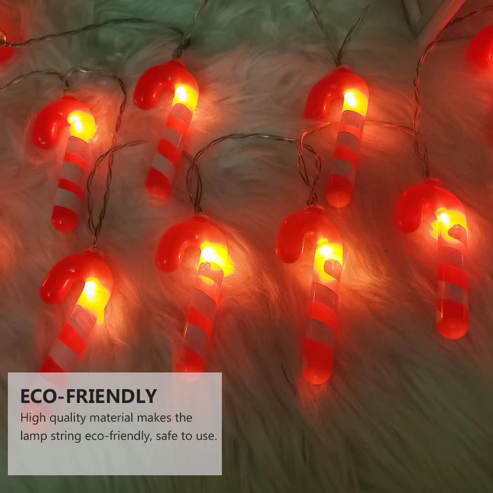 

30-LED Christmas Lamp String Small Cane Design 3 Meters Eco-Friendly LED String Lights for Party Garden Outdoor Decoration Warm