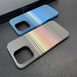 Luxury Aramid Carbon Fibre Ultra Thin Case For iPhone 15 Pro Max 16 14 13 12 Shockproof Camera Protection Hard Bumper PC Cover