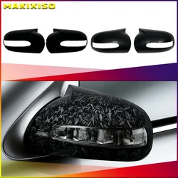 For Mercedes-Benz E,C-Class W211 W203 2001-2007 Carbon Fiber Car Rearview Mirror Cover Caps Shell LHD