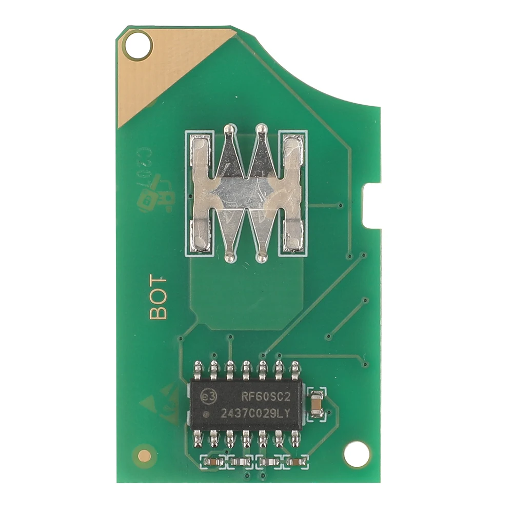 Jingyuqin Remote Car Key circuit board 1J0959753A  433Mhz For VW Volkswagen Passat Golf MK4 2 Buttons 1J0 959 753 A Fob PCB