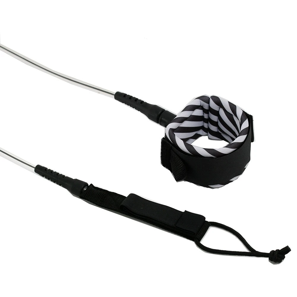 TPU Surfboard Leash 7mm Multiple‑Color Coiled Foot Rope Safety Leg Strap For Water Sports