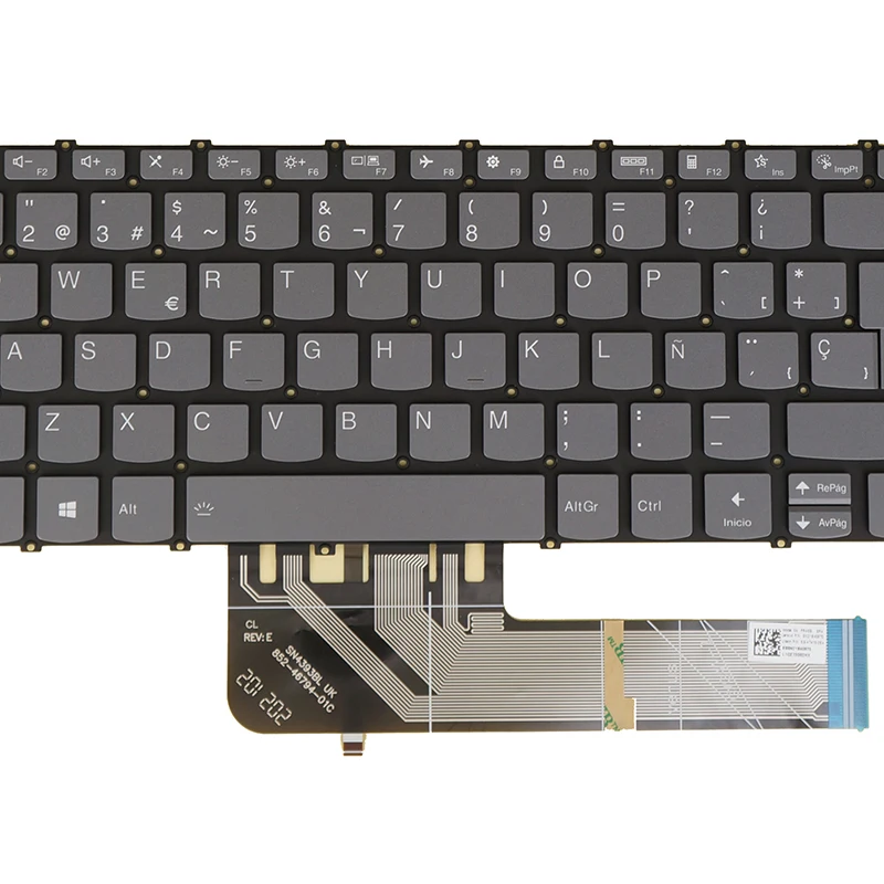 Imagem -05 - Teclado Retroiluminado para Lenovo Ideapad 314alc6 3-14itl6 3-14ada6 3-14alc6 3-14itl6 3-14itl6 Árabe la Espanhol Coreano Eua Reino Unido br Português