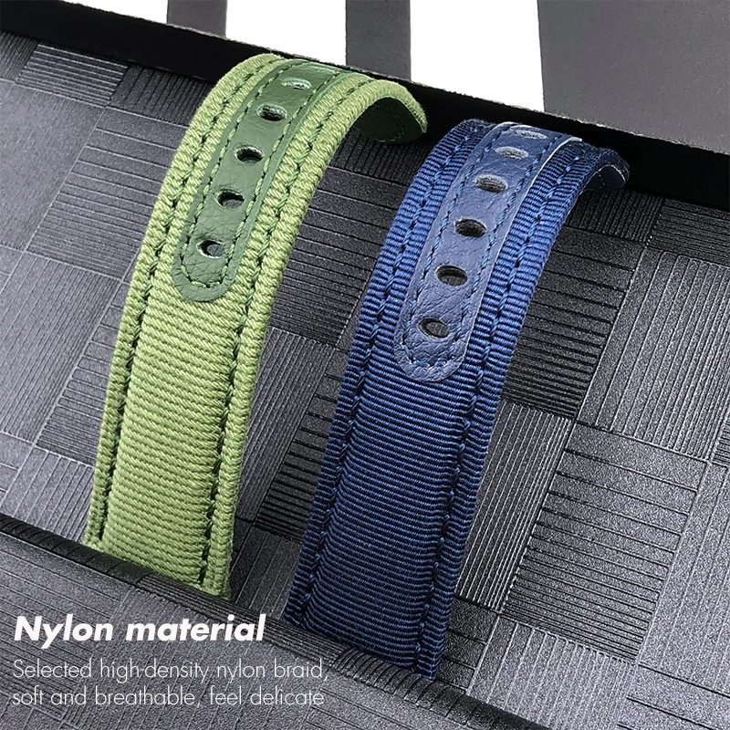 24mm Nylon Watchband for Panerai Submersible ﻿Luminor PAM Green Blue Gray Fabric Canvas Watch Strap Men New Bracelets Free Tools