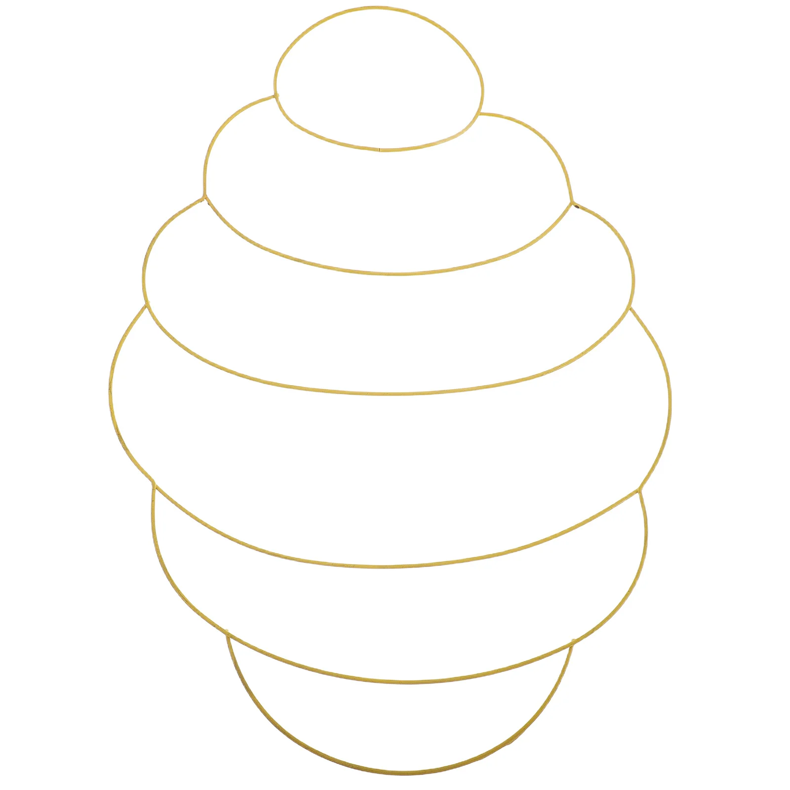 الربيع الزهور إكليل الحديد الإطار خلية النحل على شكل حلقة للباب الأمامي الديكور DIY إكليل صنع لوازم اكاليل للباب الأمامي #1