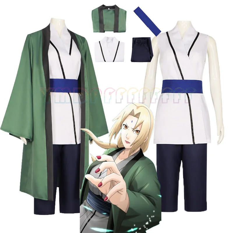 Anime Tsunade Granny Costume Cosplay Set Cosplay Stage Performance Halloween Easter Kimono Fantasy Carnival Costume