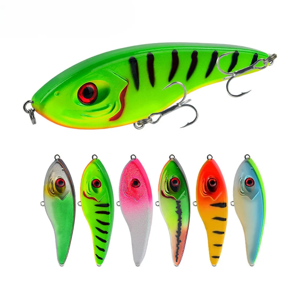 

14.5cm 54g Slow Sinking VIB Fishing Lure Long Casting Rattling Hard Bait 1# Treble Hooks For Sea Bass Pike Freshwater Saltwater