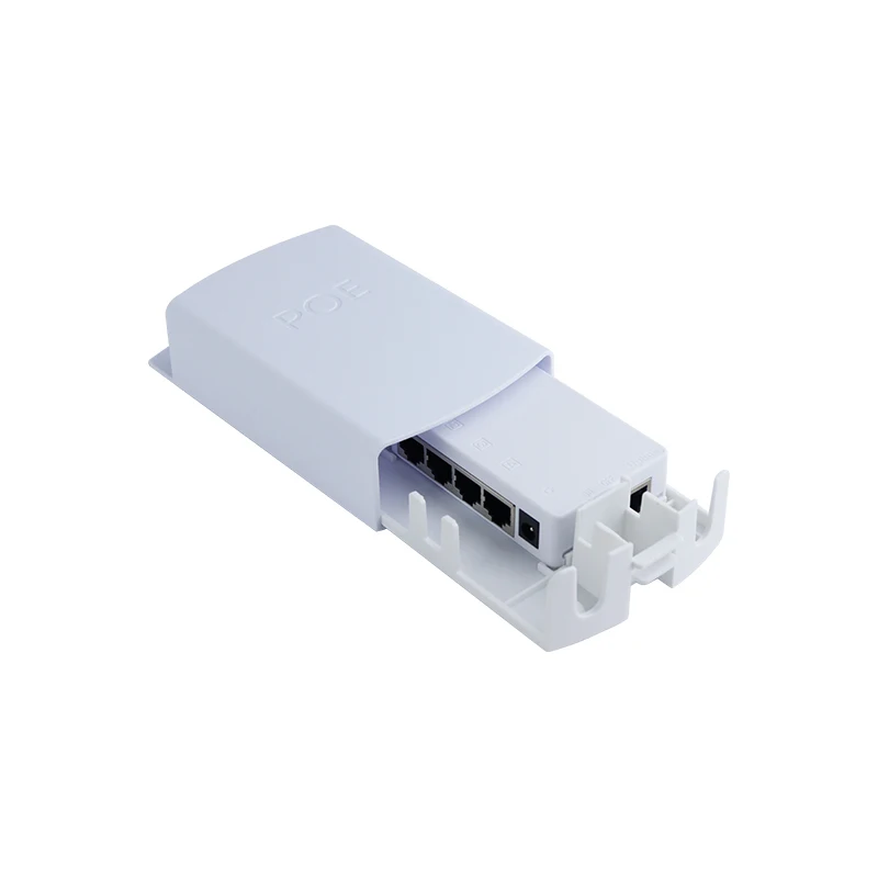 1in 4out Port Poe Extender 100Mbps 30w Adaptive Waterproof Outdoor Poe Extender Long Distance PoE Extend Switch for CCTV Cameras view 2