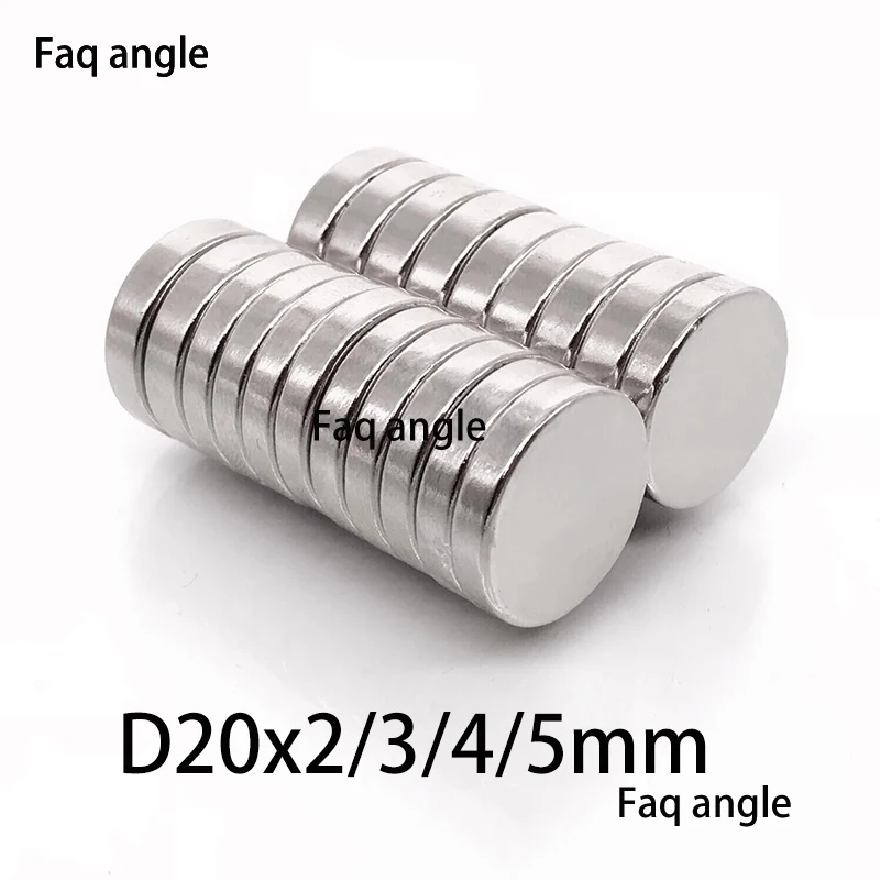 D20x2/3/4/5mm Magneet Imanes De Neodimio Neodymium Magnet Magnet Neodymium Aimant Puissant Magnets Super Strong Iman De Neodimio