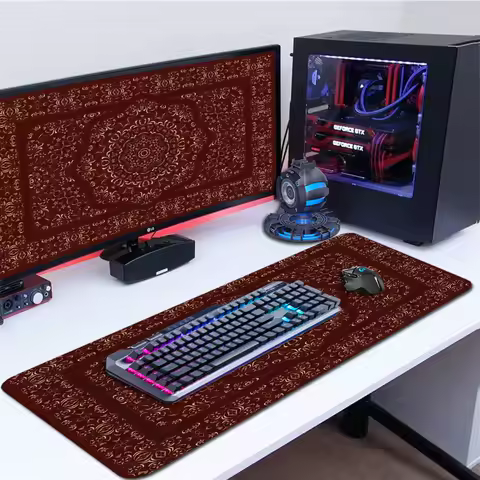 Persian Retro Style Big Mouse Pad Large Desk Mat XXL Gaming Mouse Pad Non-Slip Game Mousepad Office Mat