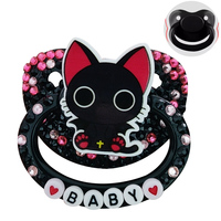 New Style DDLG Adult Pacifier Lovely Big Size Silicone Naughty Cat Adult Paci For Daddy, For Girl