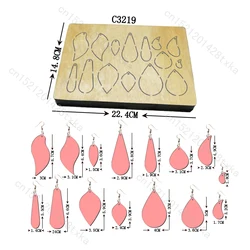 Wooden Earring Cutting Dies for Common Die Cutting Machines on the Market, New Scrapbooking, C3219