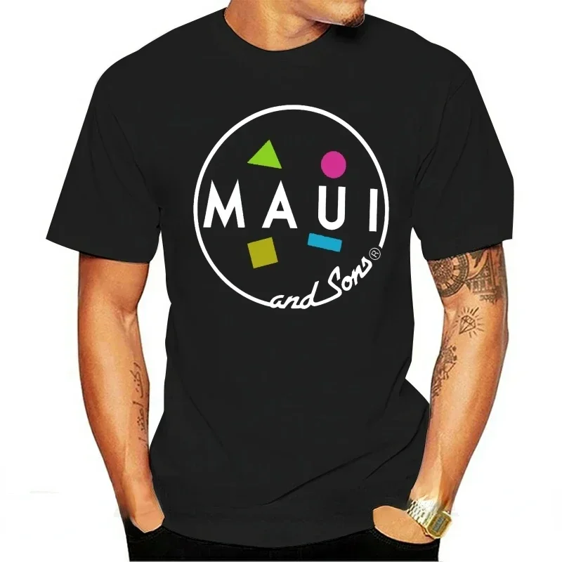 Short Sleeve Men T Shirt Men Clothing Ropa Hombre Camisetas Dropshipping Hot Maui and Sons Mens Black TShirt Size S-5XL Casual