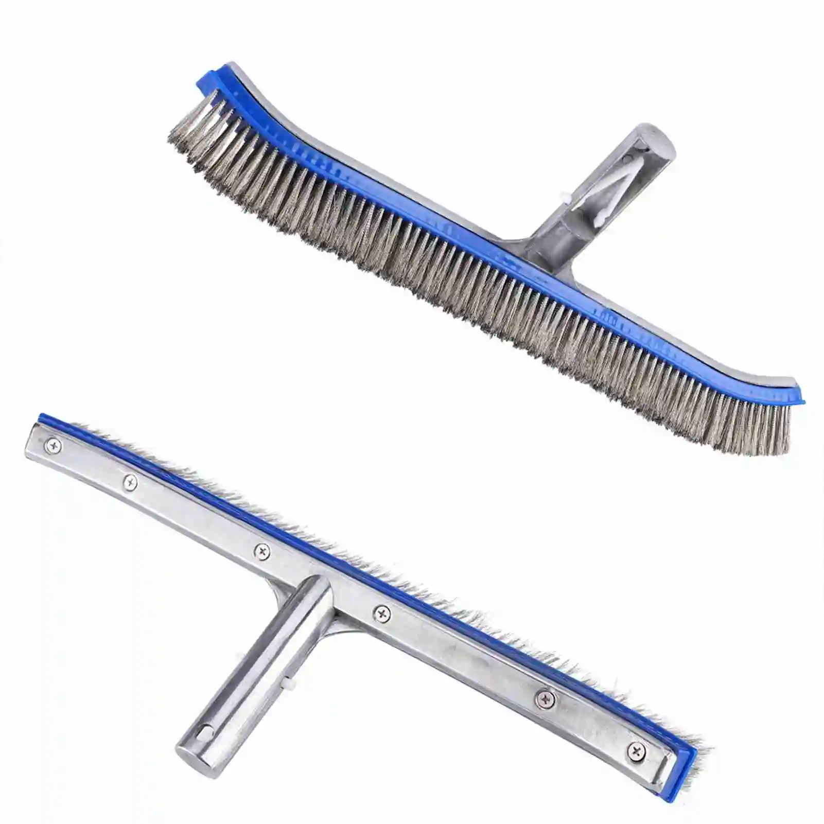 18inch Swimming Pool Steel Brush Bottom Walls Cleaning Supplies for Pond Spa Hot Spring