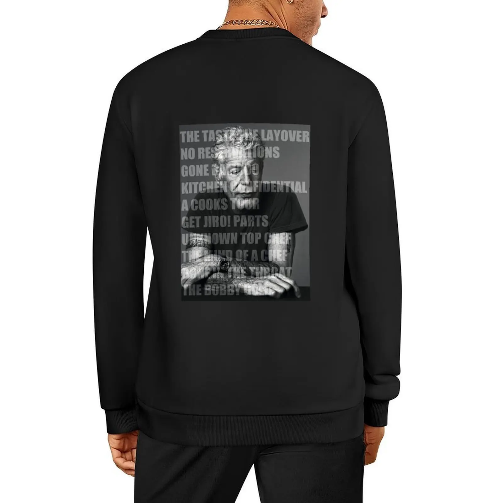 

Works of Anthony Bourdain Pullover anime clothing men's clothing anime clothes men's coat new sweatshirt