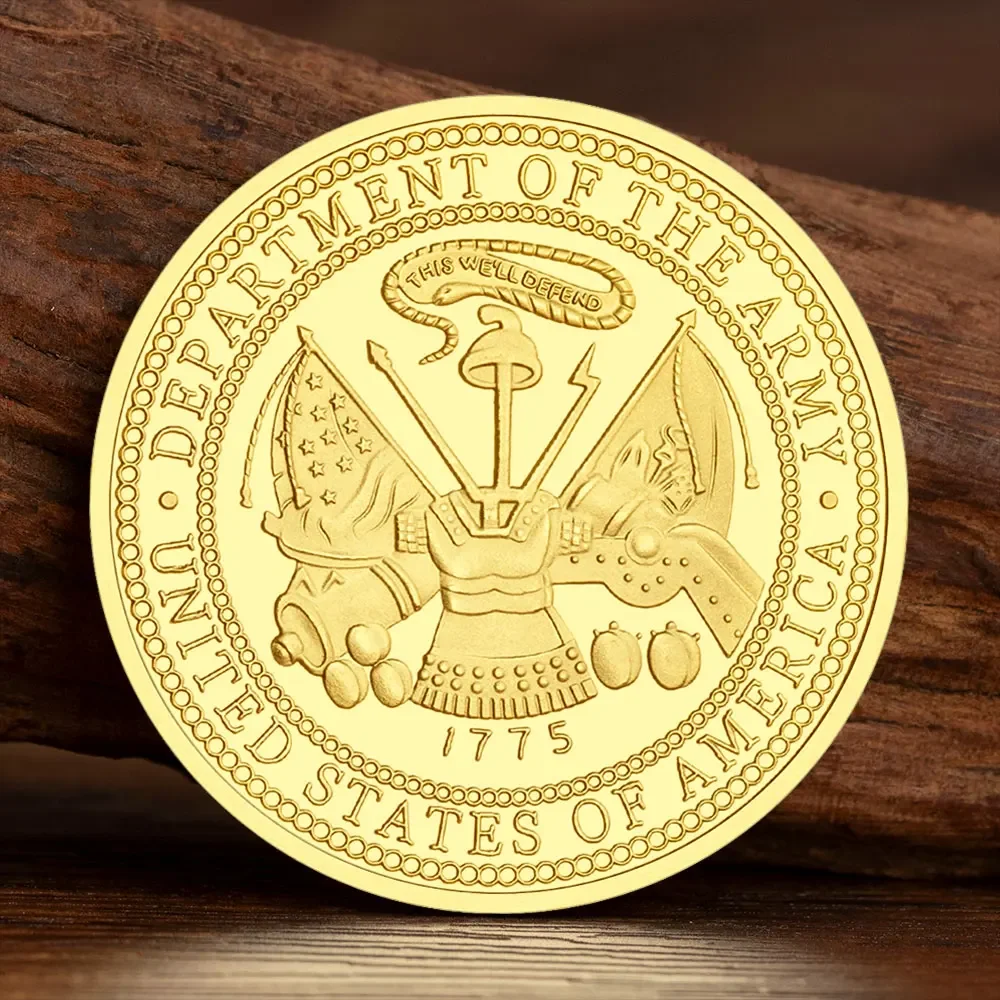 United States Army 75th Ranger Regiment Commemorative Coins Rangers Lead The Way Gold Plated Collectibles Coin
