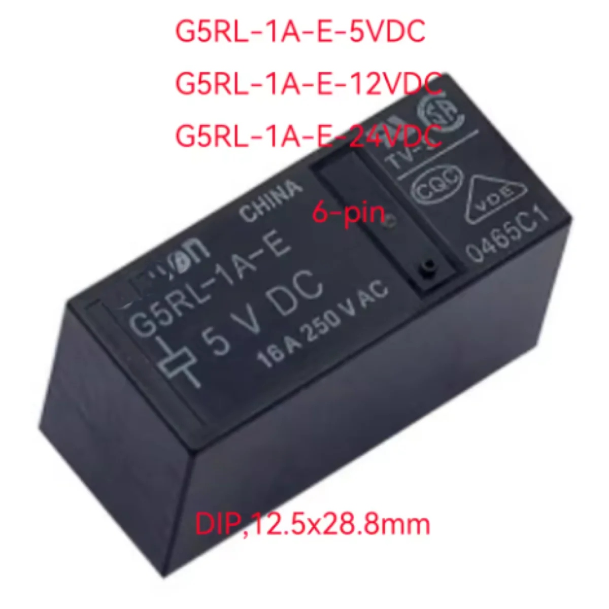 

5 шт. оригинальные G5RL-1A-E DC5 DC12 5 В 12 В 24 В G5RL-1A-E-5VDC G5RL-1A-E-12VDC G5RL-1A-E-24VDC 6-контактное нормально разомкнутое реле мощности 16 А