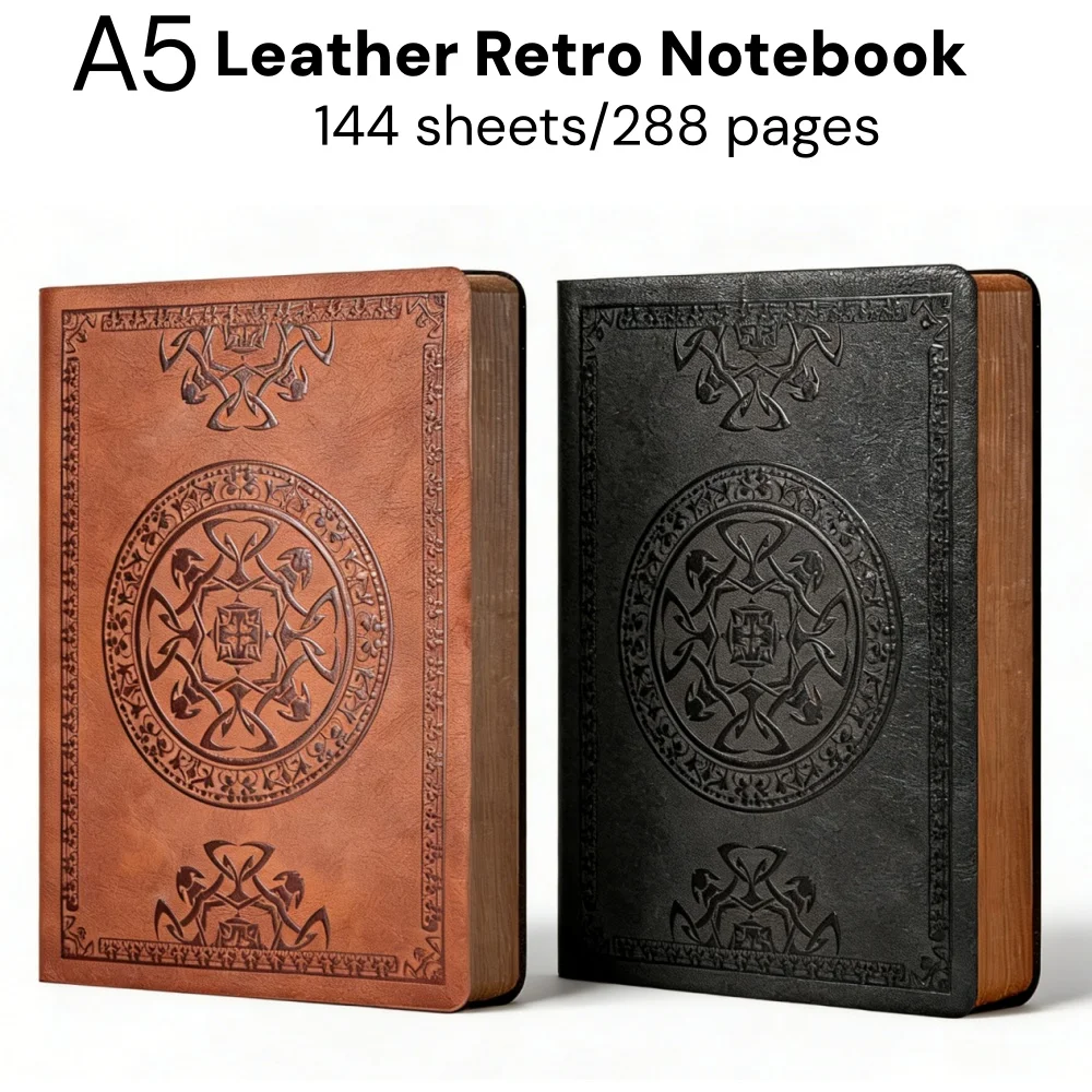 Cuaderno Retro A5, Diario, Libreta Creativa Engrosada, Bloc de Notas para Estudiantes, Papelería, Cuaderno para Negocios y Oficina
