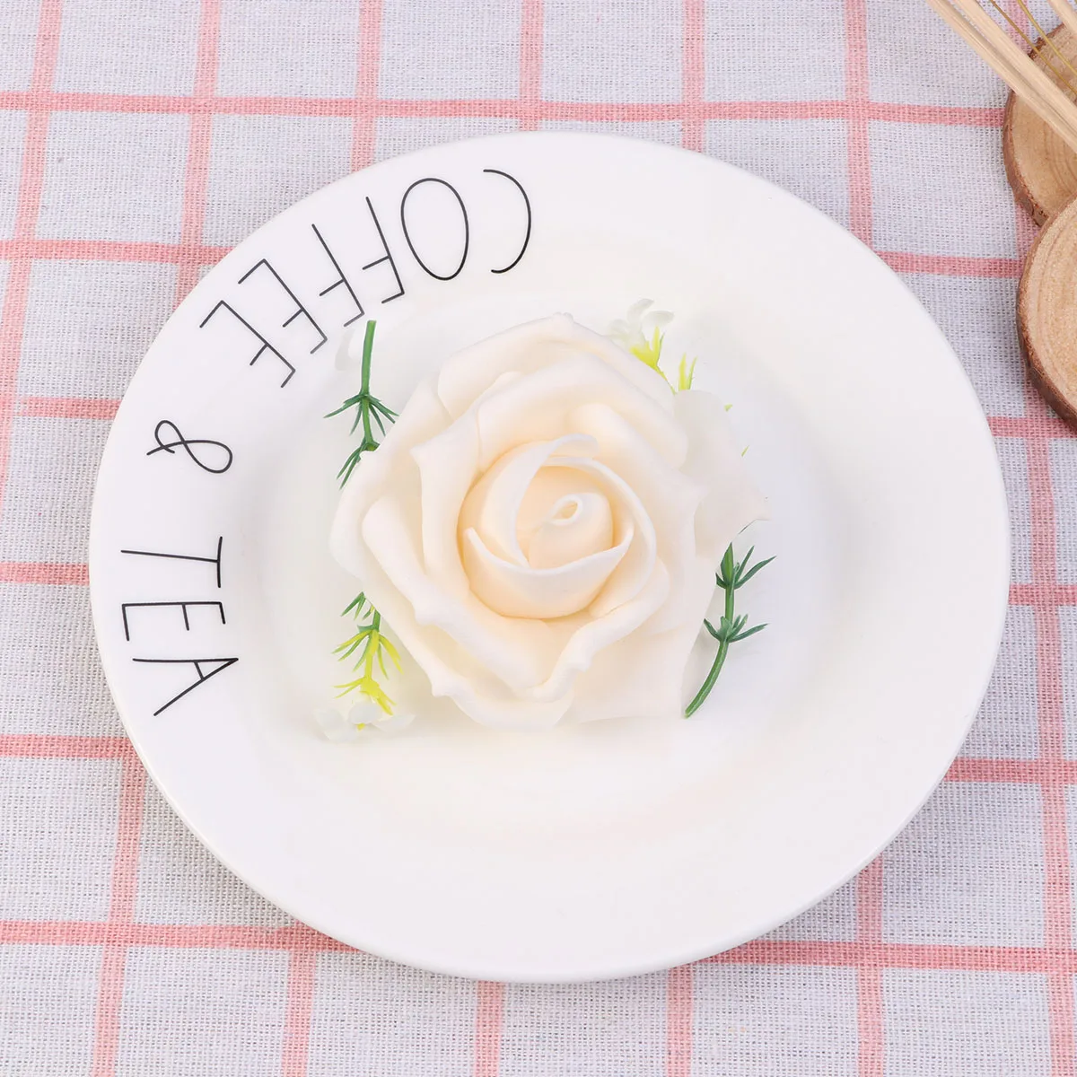 

100Pcs Artificial Rose Head Pink 6cm Wedding Decor Foam Flower Heads for Reception Table Centerpieces Artificial Rose Head