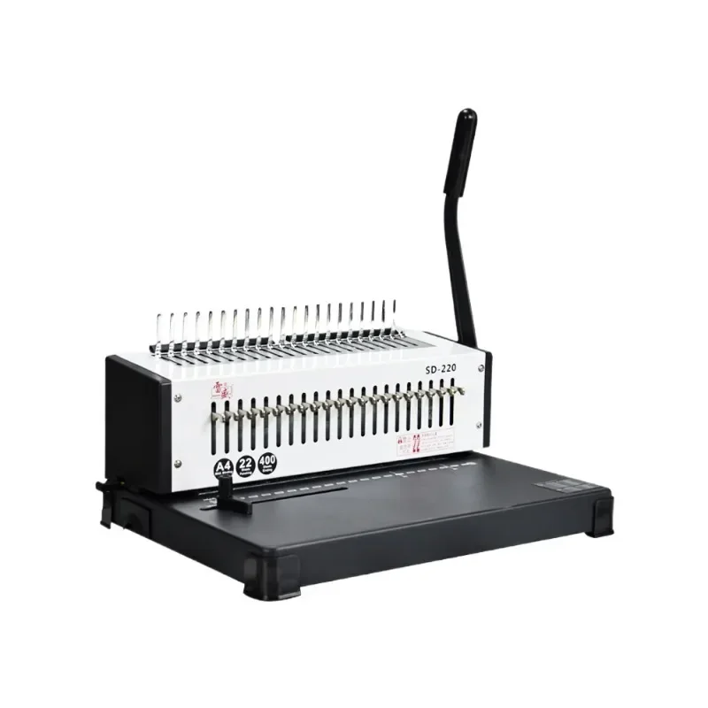 21-Hole file punch 10 clip machine SD-220 office binding machine