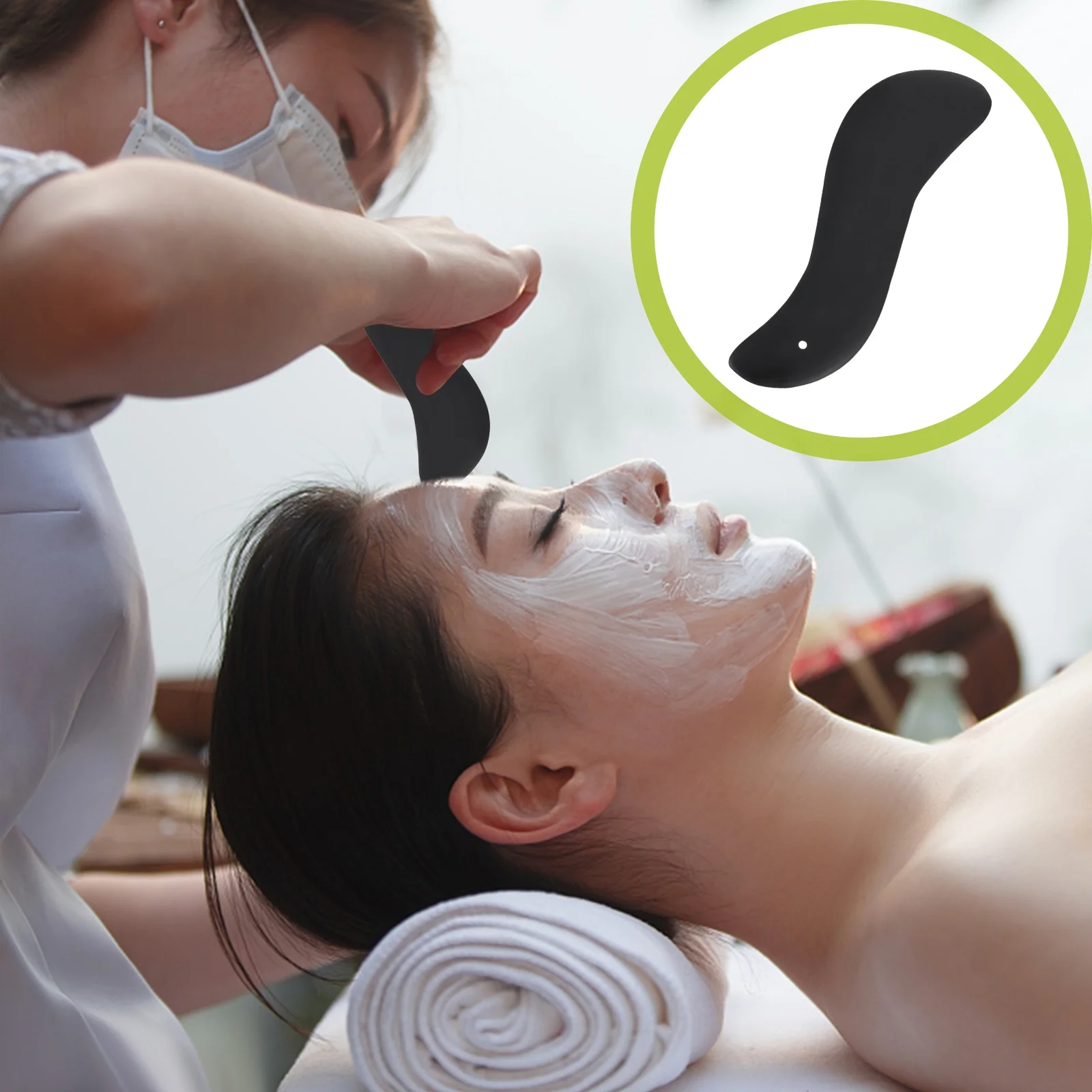 4 個の刮痧マッサージボードフェイシャルネックボディスクレイピングツールスキンケア吸収フェイシャルビューティー刮痧用