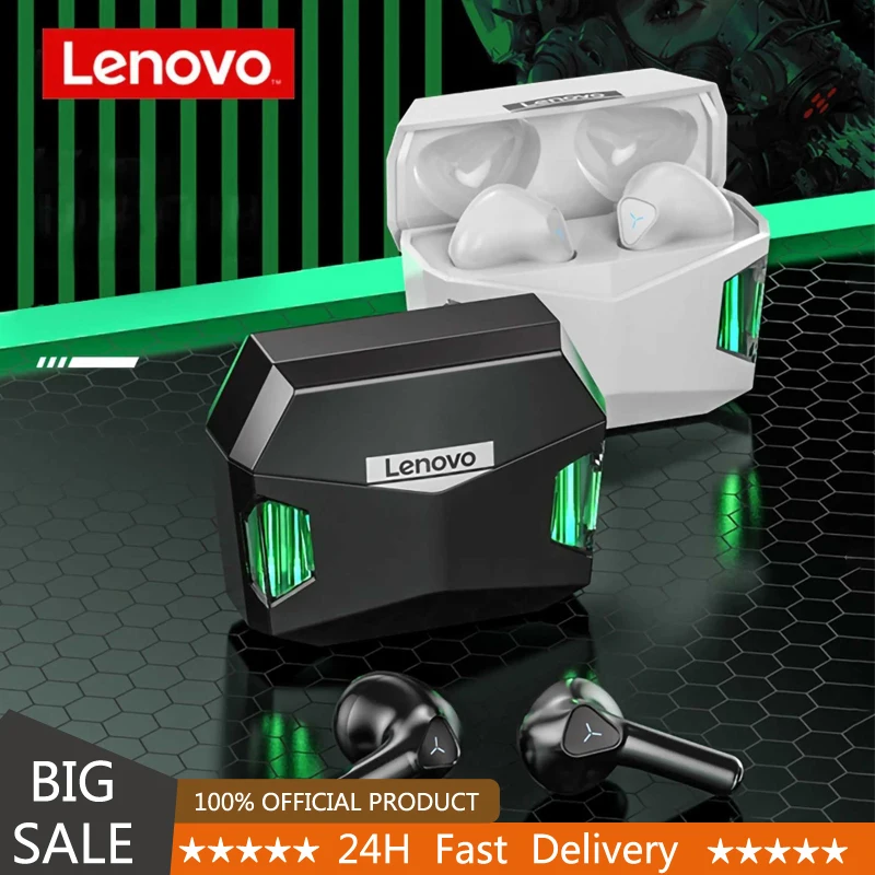 Lenovo GM5 Bluetooth Earphone Wireless 5.0 TWS Earbuds Gaming Headset Low Latency Headphone Sports Waterproof Noise Reduction