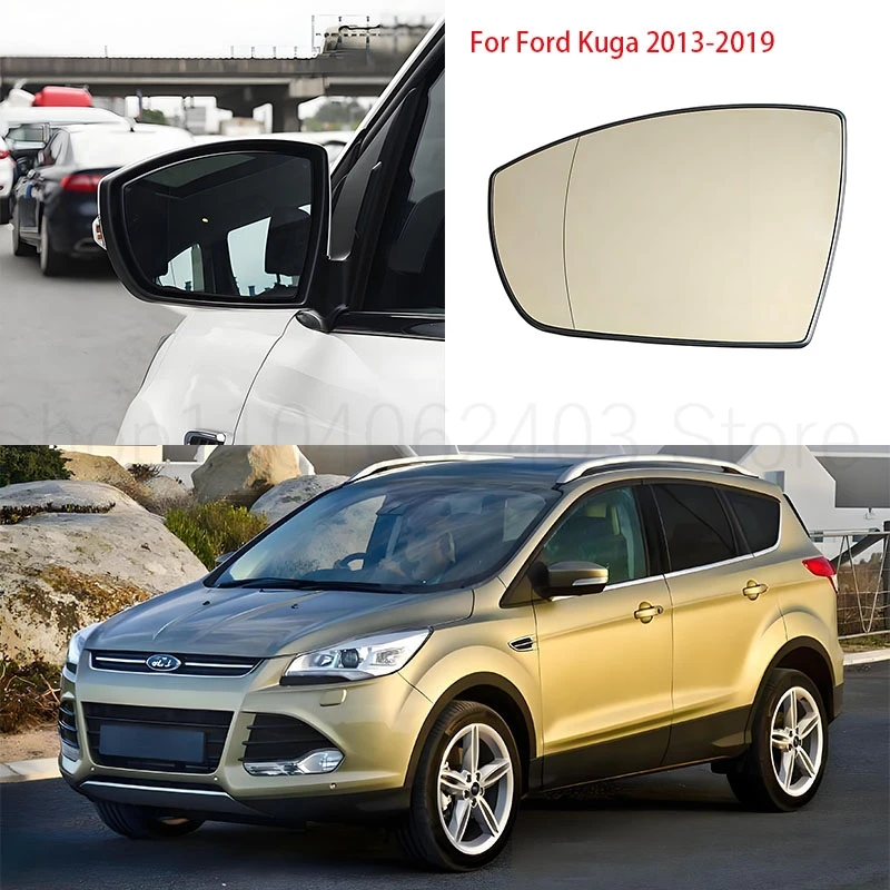 

For Ford Kuga 2013-2019 Car Accessories Exterior Side Mirrors Reflective Lens Rearview Mirror Lenses Glass with Heating