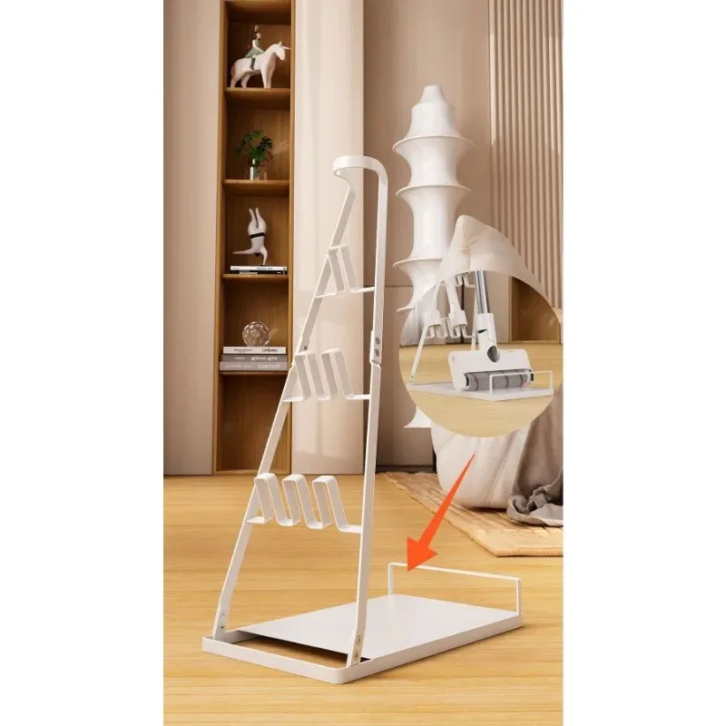 

Японский стеллаж для хранения пылесоса, бытовые товары, отделочная полка, кронштейн, стойка для швабры, пакетный пылесос без перфоратора