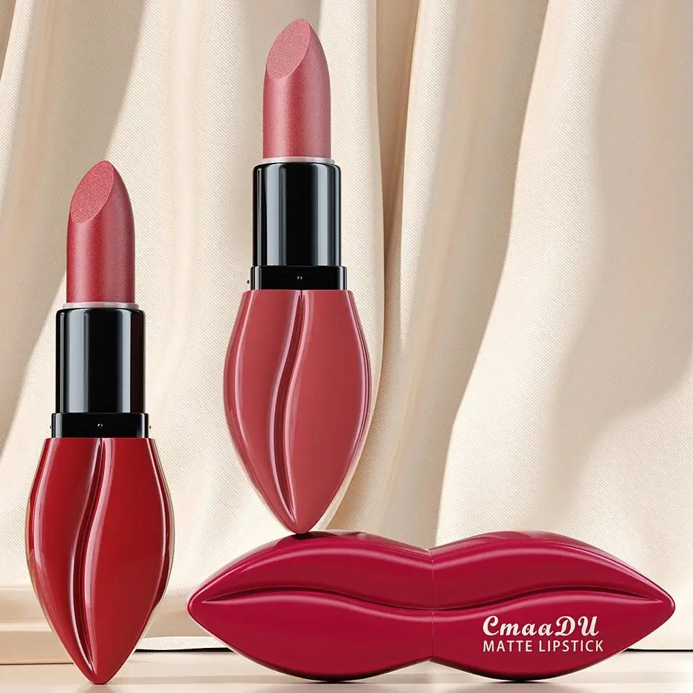 Natural Matte Velvet Lipstick Long Lasting Waterproof Nude Brown Red Professional Makeup Lip Gloss For Women