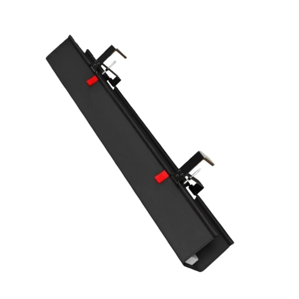 Under Desk Cable Organizer with Clamp Mount for Power Strips and Charging Cables Iron Black 30.5 x 15.5 x 5.5 cm