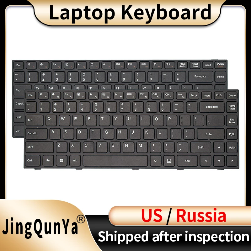 

US/RU/Russian Laptop Keyboard For Lenovo Ideapad 100-14IBY 100-14 5N20H47046 PK131EQ1A12 tianyi 100-14,100-14IBD Replacement