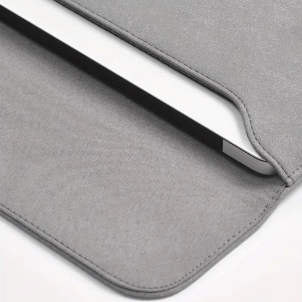 

Stylish Scratch Resistant Laptop Sleeve Wear Resistant Waterproof Computer Bag PU Leather Computer Protective Cover Student