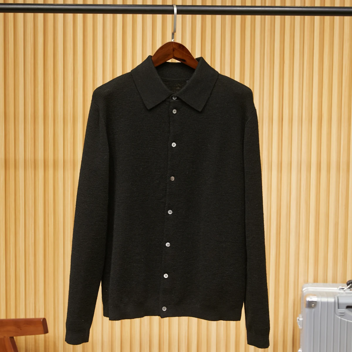 

Итальянский мужской вязаный свитер из 100% шерсти с модным воротником-шалью, длинными рукавами, осенне-зимний, высококачественный кашемировый топ