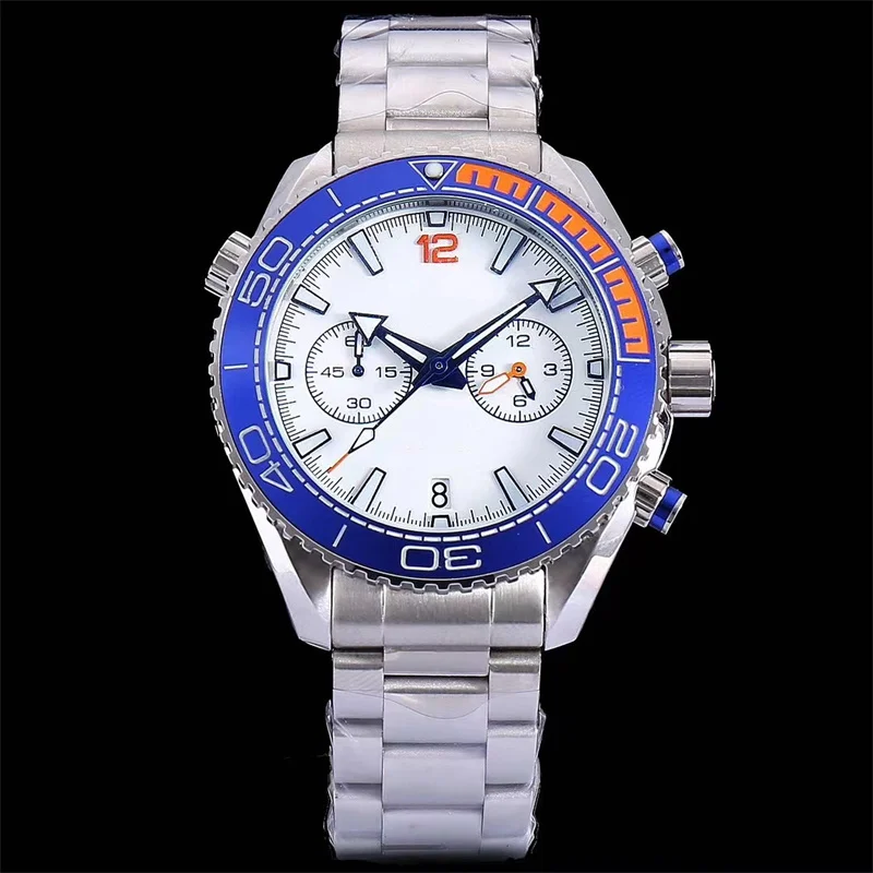 

Top Sales 2025 Original LOGO 43MM Fashion Luxury Men's Quartz Movement Watch Multifunctional Business Seahorse Series Watches