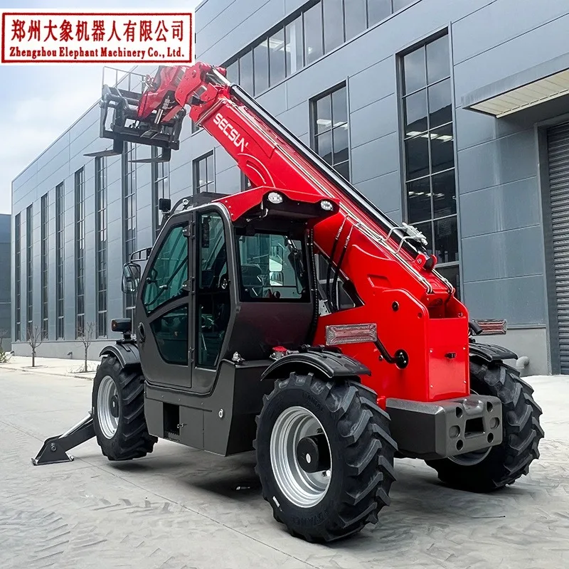 Customized Telescopic Forklift 3 Ton -6 Ton Telehandler With Man Basket And Bucket