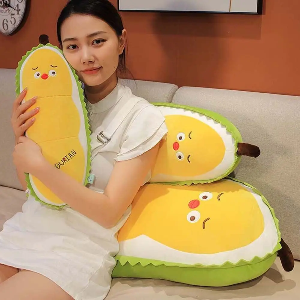 Plants Plush Pillow Home Decoration Durian Yellow Chick Stuffed Fruit Doll Fruit Plush Toys Durian Stuffed Toys Plush Doll